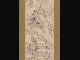 【倣郭忠恕風雪景山水図　Wintry Landscape, in the Style of Guo Zhongshu】江戸時代‐池大雅筆