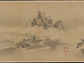 【潇湘八景図巻　Eight Views of the Xiao and Xiang Rivers】江戸時代‐狩野常信（Kano Tsunenobu）