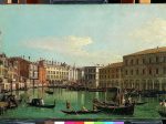 【ヴェネツィアの大運河、リアルト橋の南を見る　 The Grand Canal, Venice, Looking South toward the Rialto Bridge】イタリア‐風景画家‐カナレット（Giovanni Antonio Canal）