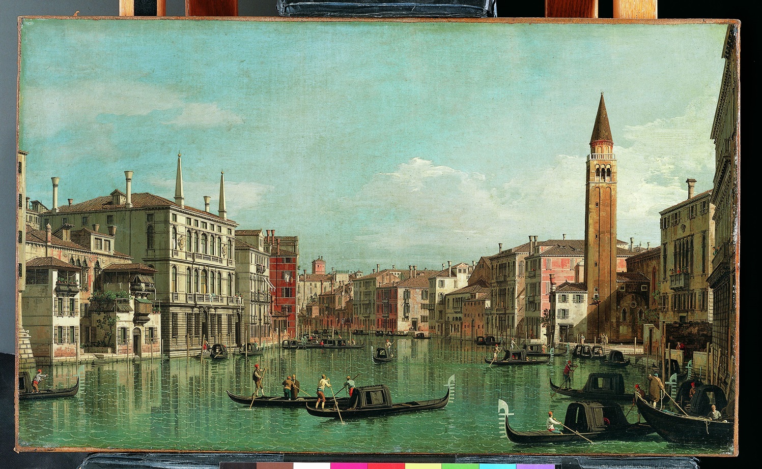 【ヴェネツィアの大運河、東南を望む、右にカンポ・デッラ・カリタ　】イタリア‐風景画家‐カナレット（Giovanni Antonio Canal）