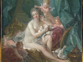 【ヴィーナスの化粧　The Toilette of Venus】フランス‐ロココ時代‐フランソワ・ブーシェ（François Boucher）