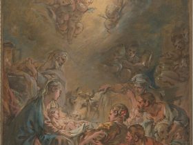 【牧者たちの崇拝　The Adoration of the Shepherds】フランス‐ロココ時代‐フランソワ・ブーシェ（François Boucher）
