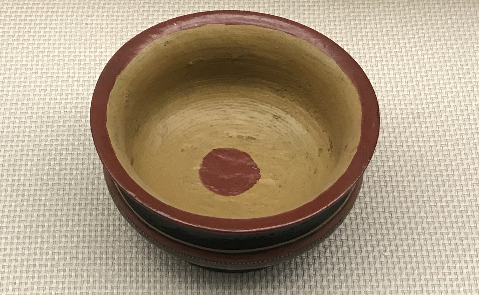 彩絵漆木碗-漆山羊角杯-彜族漆器-四川民族文物館-四川博物館-成都