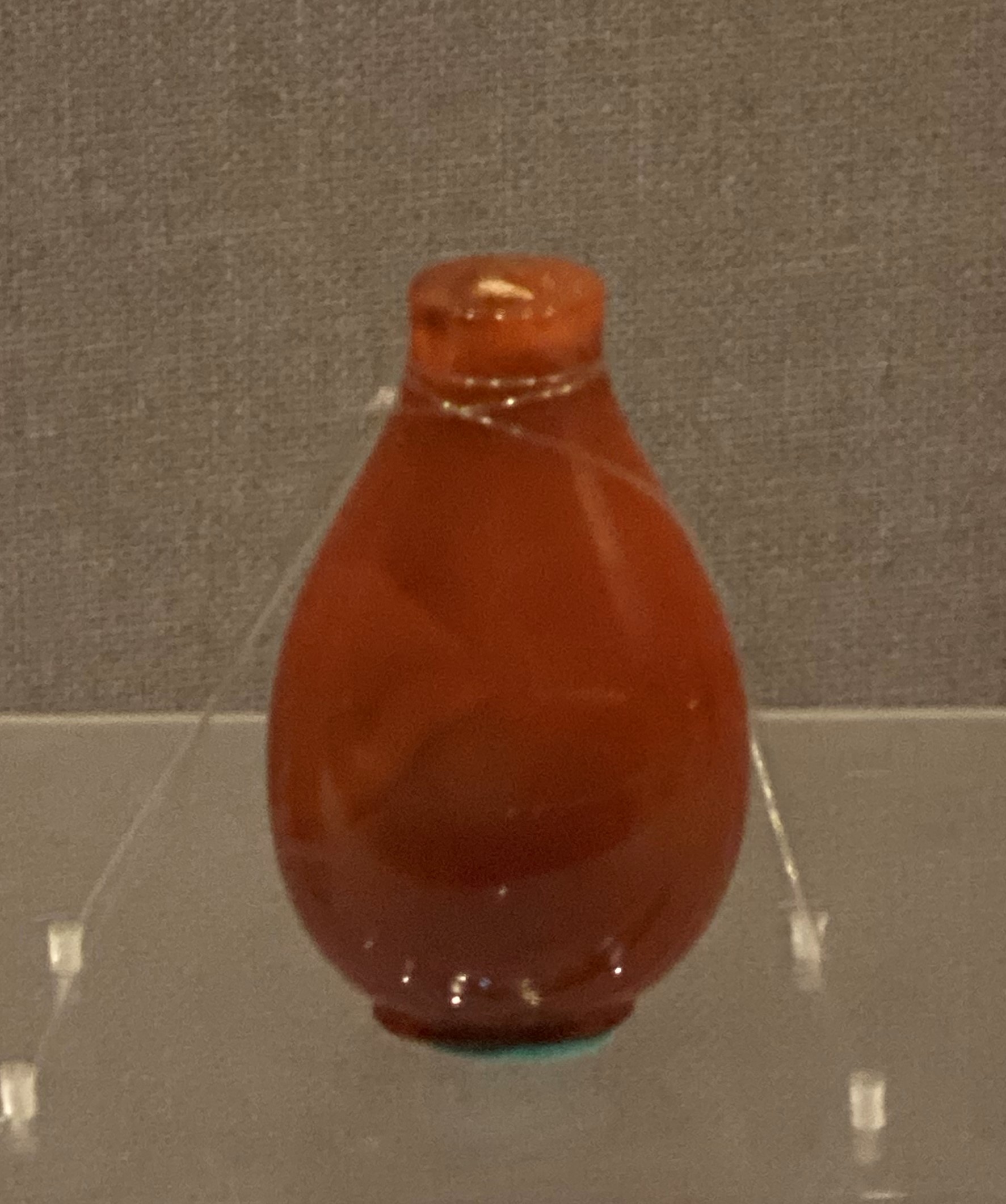 橙黃色焼料鼻煙瓶-清時代-工藝美術館館-四川博物館-成都