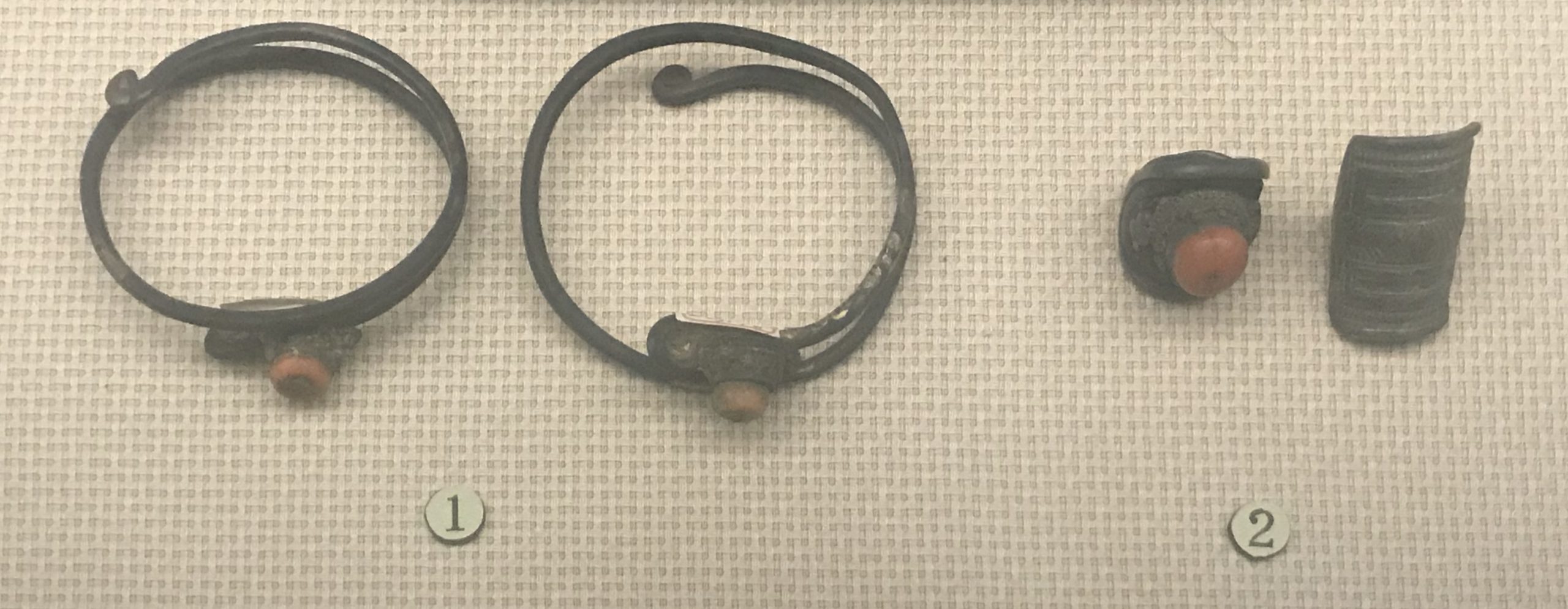 銀イアリング-銀指輪-チャン族アクセサリー-四川民族文物館-四川博物館-成都