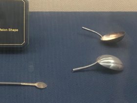 銀勺-金瓜形銀勺-チャン族生活用品-四川民族文物館-四川博物館-成都