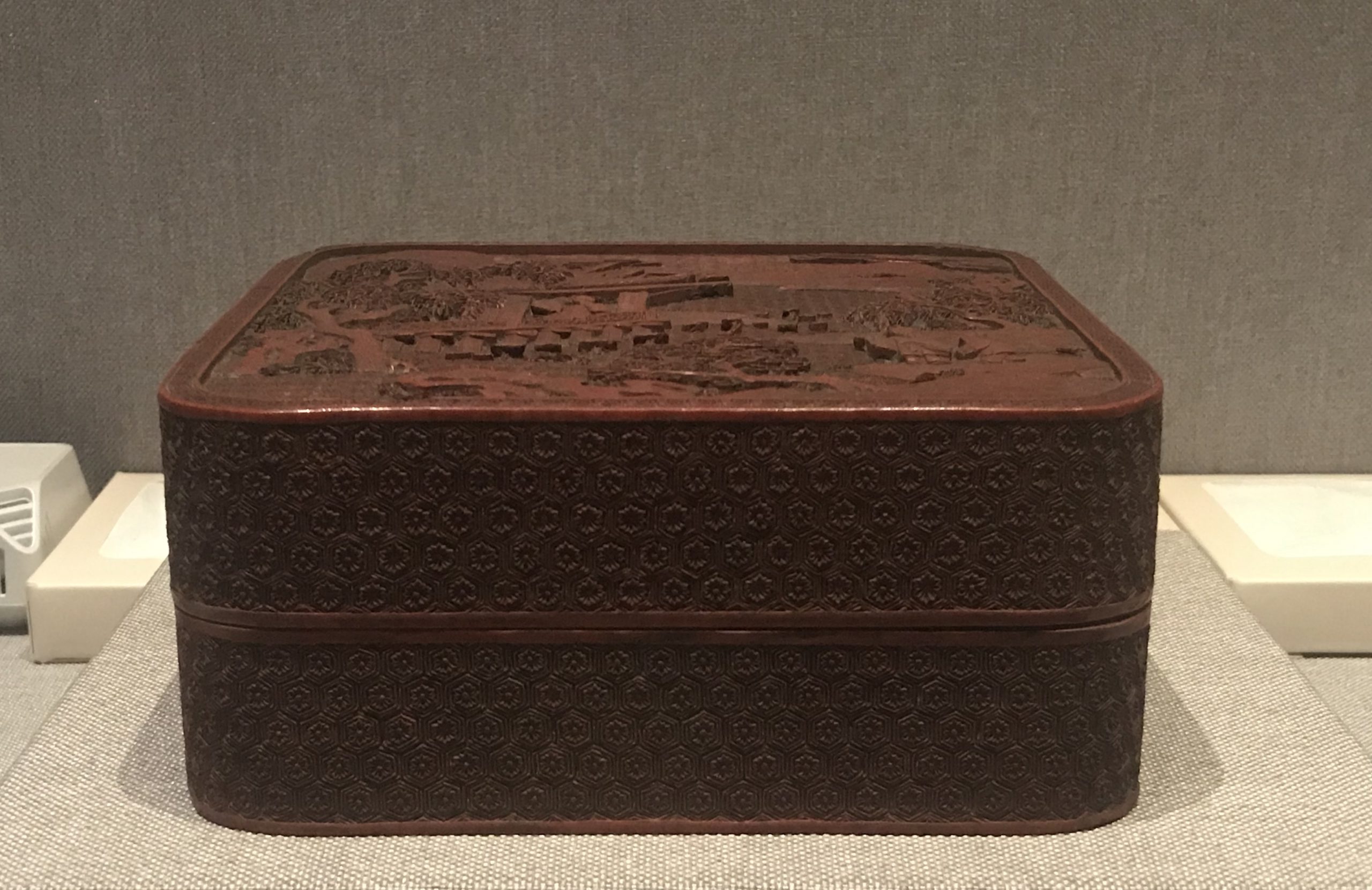 彫漆方盒-漆器-清時代-工藝美術館館-四川博物館-成都