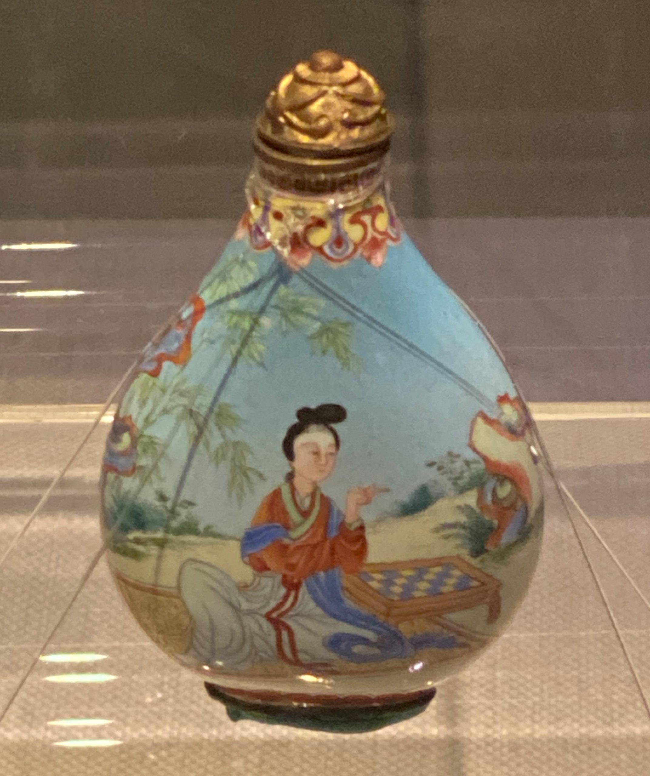 銅胎琺瑯釉鼻煙瓶-清時代-工藝美術館-四川博物館-成都