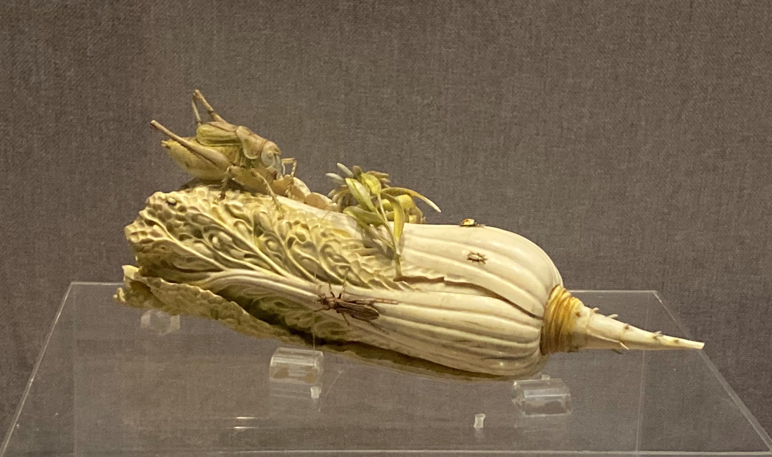 象牙彫白菜-清代-工藝美術館-四川博物館-成都
