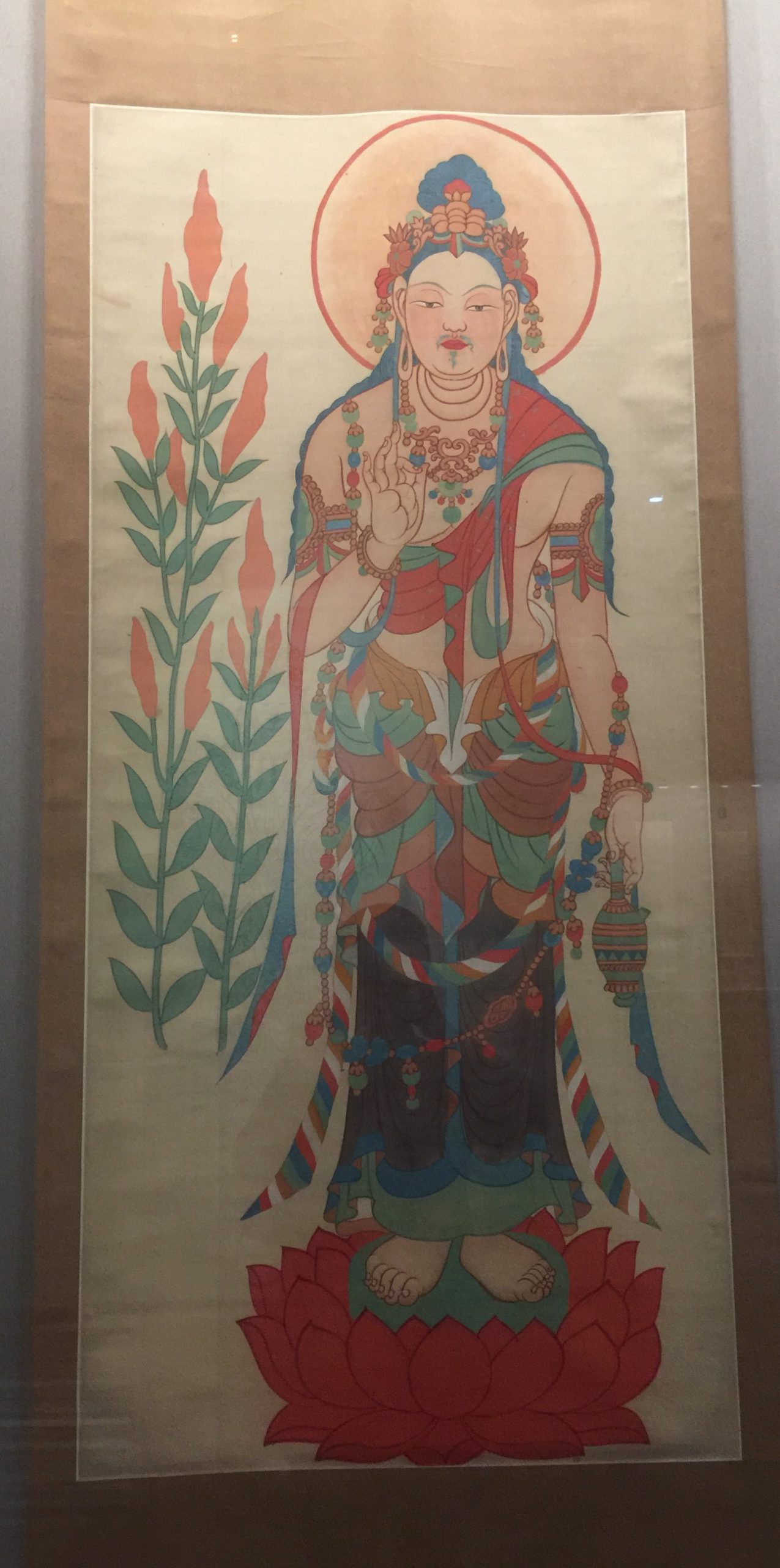 臨摹初唐瓔珞大士像図軸-張大千芸術館-四川博物院-成都