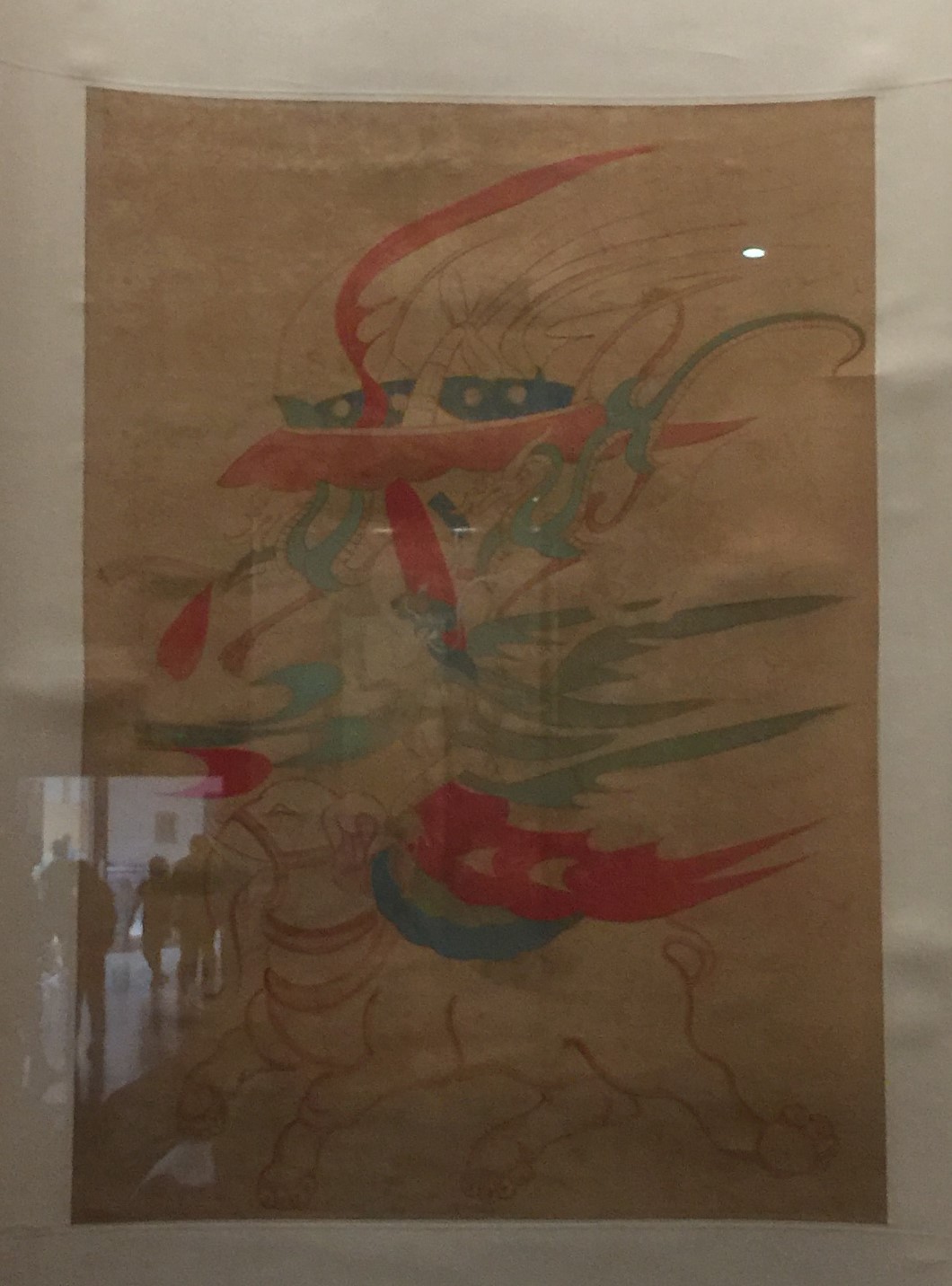 臨摹北魏乗象入胎図軸-張大千芸術館-四川博物院-成都