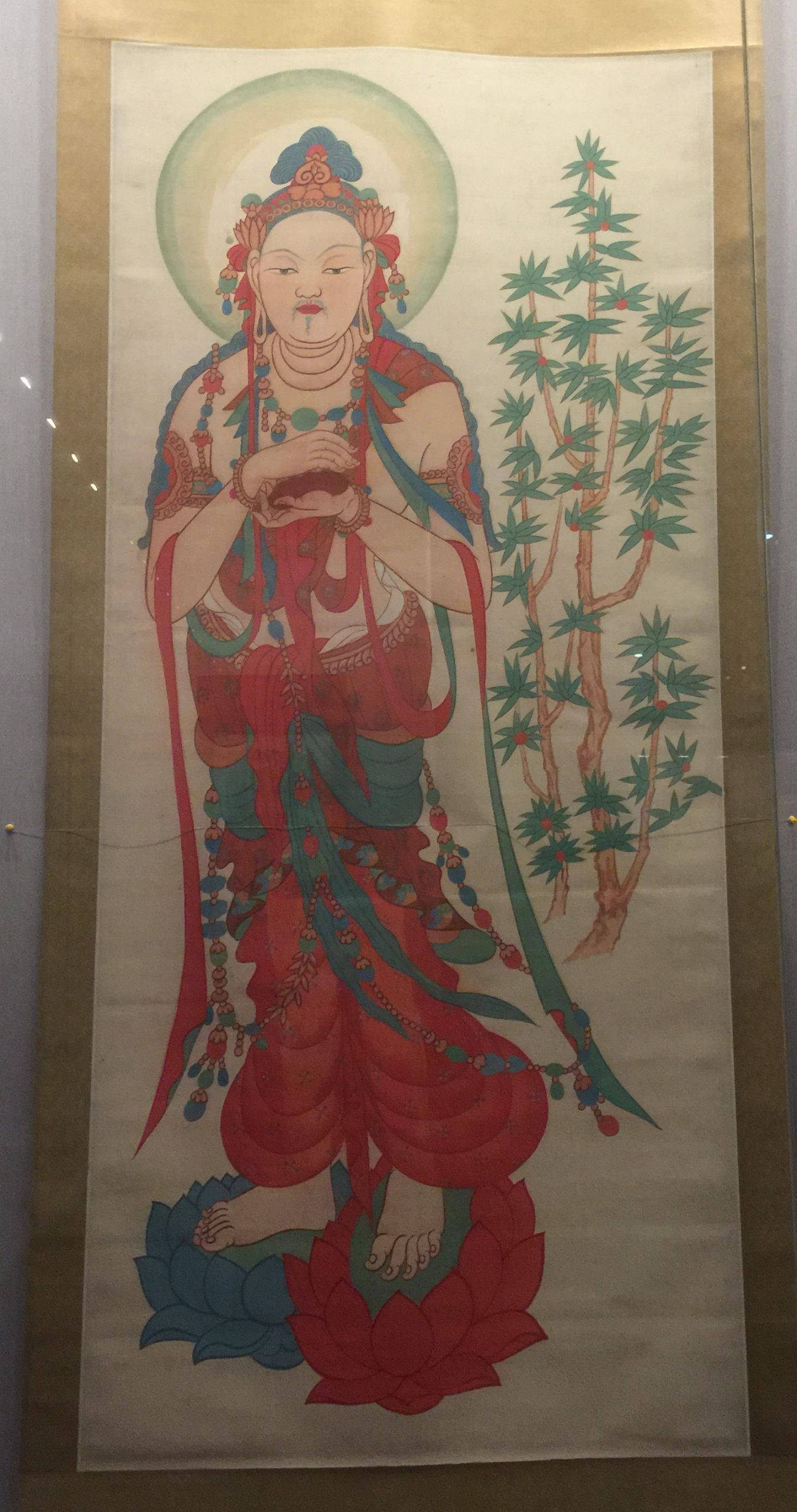 臨摹初唐瓔珞大士図軸１-張大千芸術館-四川博物院-成都