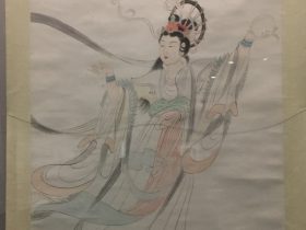 紙女図軸-張大千芸術館-四川博物院-成都