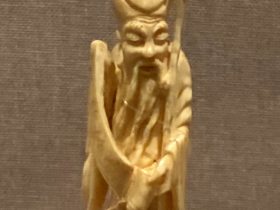 象牙彫寿星像-近代-工藝美術館-四川博物館-成都