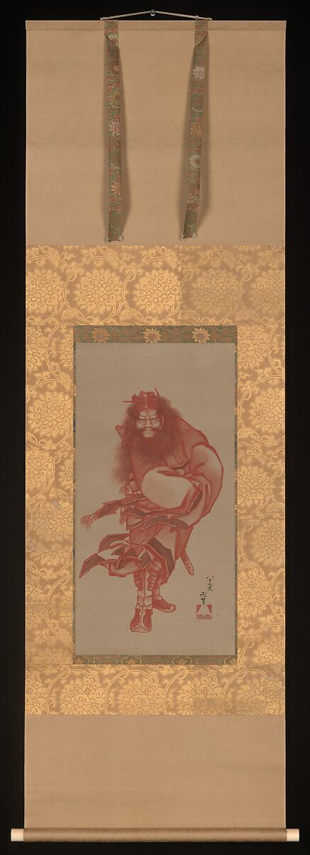 【赤い鍾馗、鬼を鎮める者　Red Shōki, the Demon Queller】日本‐江戸時代‐葛飾北斎