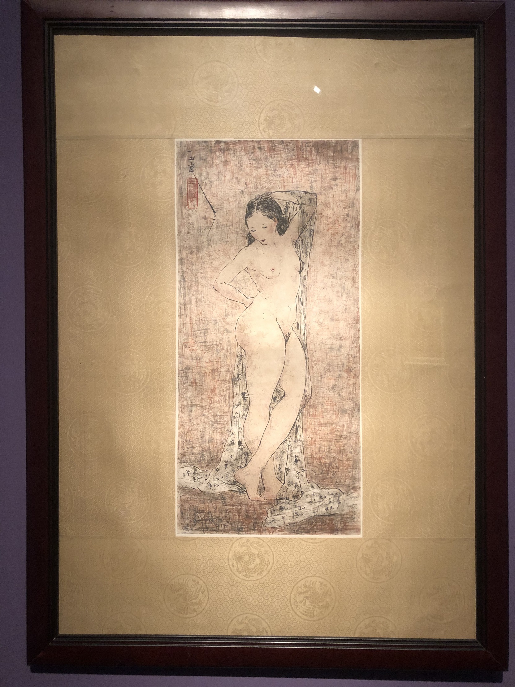 立っている裸婦-特別展【玉汝にする成功—潘玉良の芸術人生】成都博物館・安徽博物院