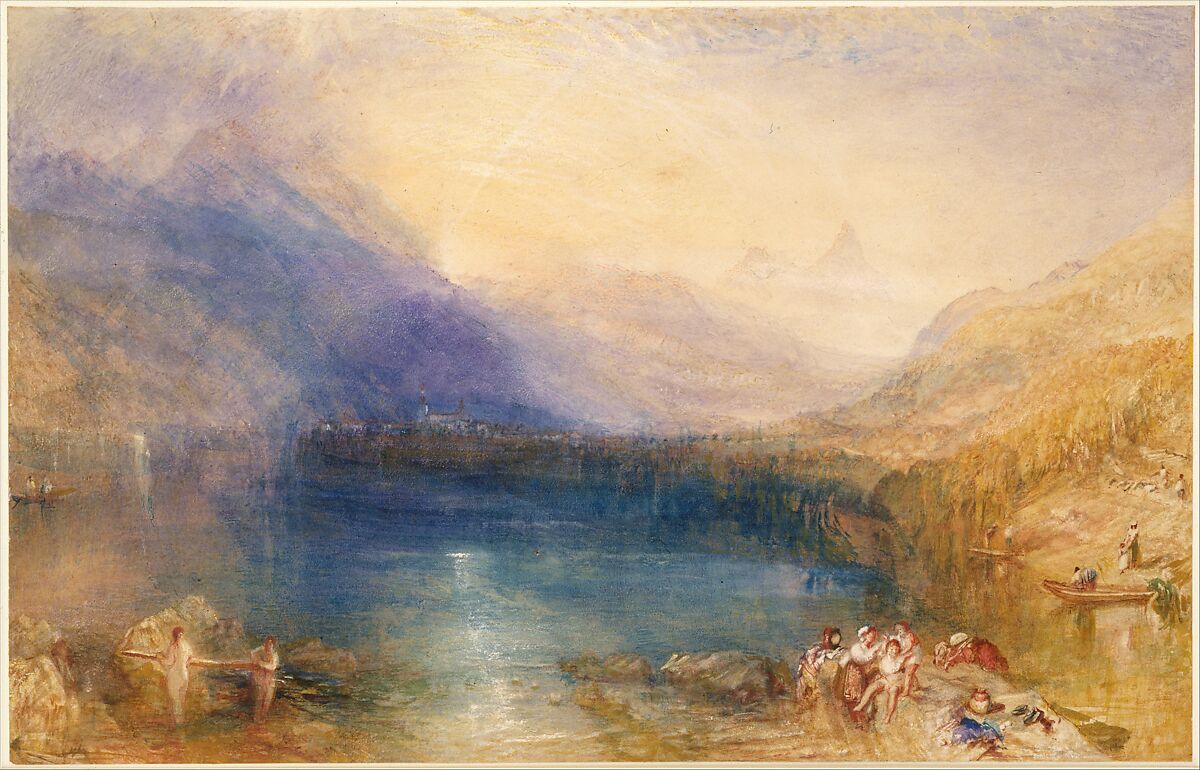 【チューリッヒ湖　The Lake of Zug】イギリス‐ロマン主義画家‐ジョセフ・マロード・ウィリアム・ターナー（Joseph Mallord William Turner）