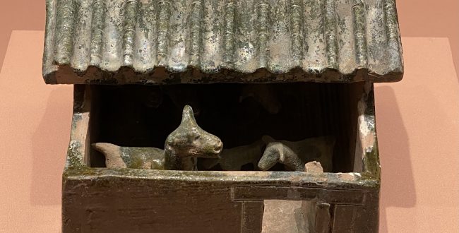 緑釉陶羊圏-東漢時代-特別展【食味人間】四川博物院・中国国家博物館