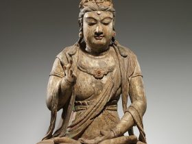 【彩繪木雕觀音菩薩像（地黃木胎）　Bodhisattva Avalokiteshvara (Guanyin)】北宋時代