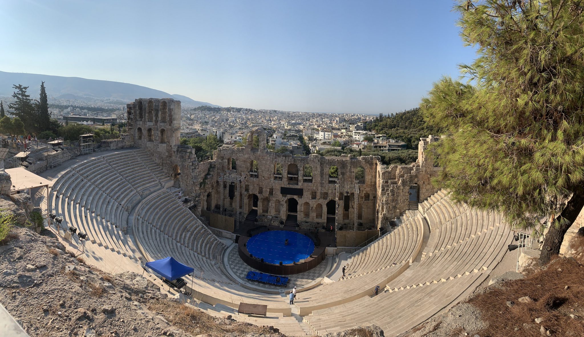 ヘロディス・アッティコス音楽堂アテネギリシャ撮影:劉雲昊2019.9.8