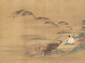 【源氏物語八景 絵巻　Eight Views from The Tale of Genji】日本‐江戸時代‐石山師香（石山諸可）‐狩野派