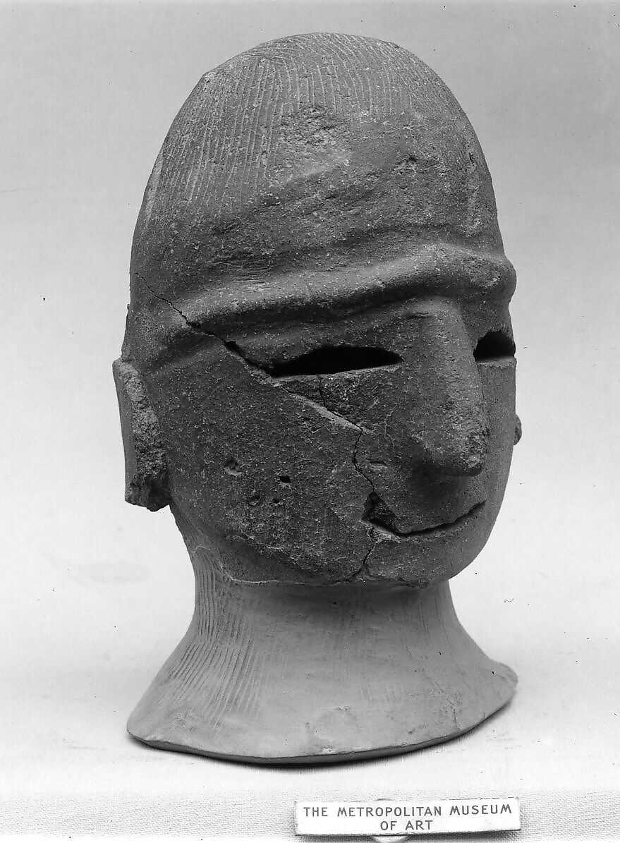 【男性埴輪像　Head of a Male Haniwa Figure】日本‐古墳時代