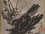 【木に鴉図　 Crow on a Branch】日本‐明治時代‐河鍋暁斎