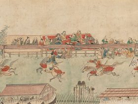 【賀茂の競馬　Horse Race at Kamo】日本‐江戸時代‐住吉広守（Sumiyoshi Hiromori）