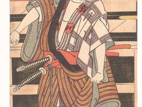 【俳優市川団十郎五世の侍としての姿　The Actor Ichikawa Danjuro V as a Samurai】日本‐江戸時代‐勝川春英