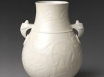 【古代青銅器形陶磁花瓶　Vase in Shape of Archaic Bronze Vessel】中国‐清朝乾隆時代‐景徳鎮焼