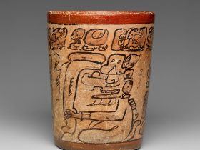 【円筒形容器　Cylindrical Vessel】メキシコ‐メソアメリカ‐マヤ文明