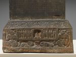 【佛造像石碑座　The Visit of Manjushri to Vimalakirti (base of stele)】中国‐北魏時代