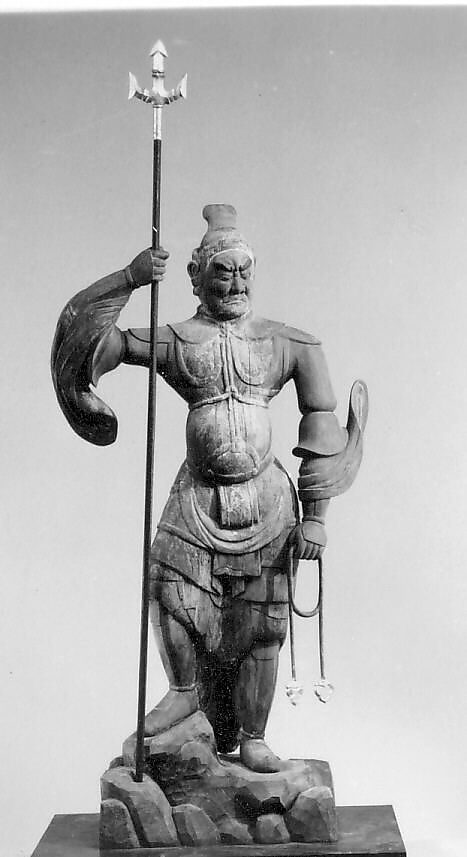 【天部立像　 Guardian Figure (Ni-Ten)】日本‐平安時代‐仏教美術