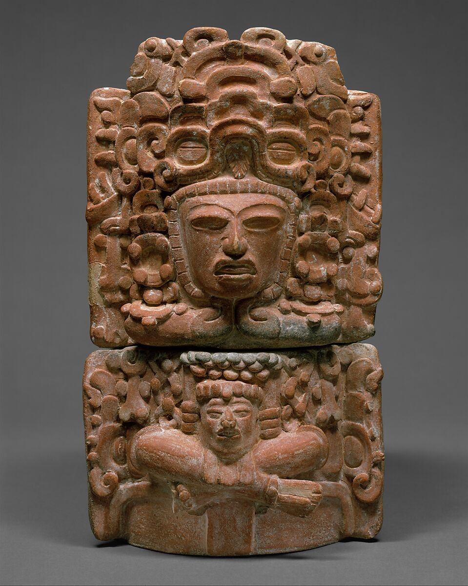 【人物座り香炉（インセンサリオ）　Seated Figure Censer (Incensario)】メキシコ‐メソアメリカ‐マヤ文化