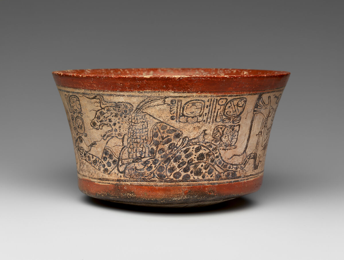 【神話的場面鉢　Bowl, Mythological Scene】メキシコ‐メソアメリカ‐マヤ文化