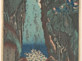 【華厳の滝　Kegon Waterfall】日本‐江戸時代‐渓斎英泉