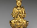 【鎏金青銅大日如來像　Buddha Vairocana (Dari)】中国‐遼代
