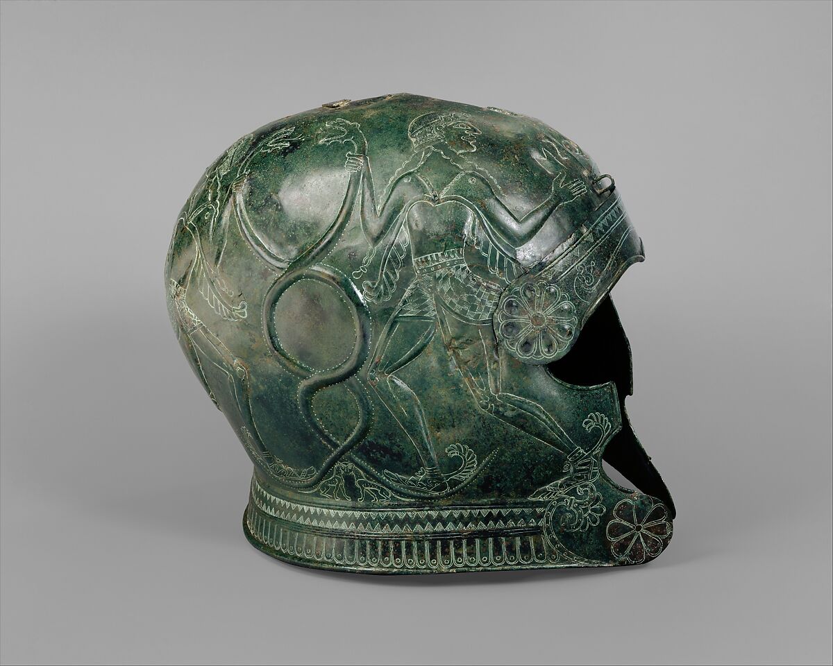 【青銅製兜　Bronze helmet】ギリシャ‐クレタ文化