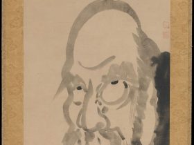 「達磨像　Portrait of Bodhidharma」日本‐江戸時代‐白隠慧鶴