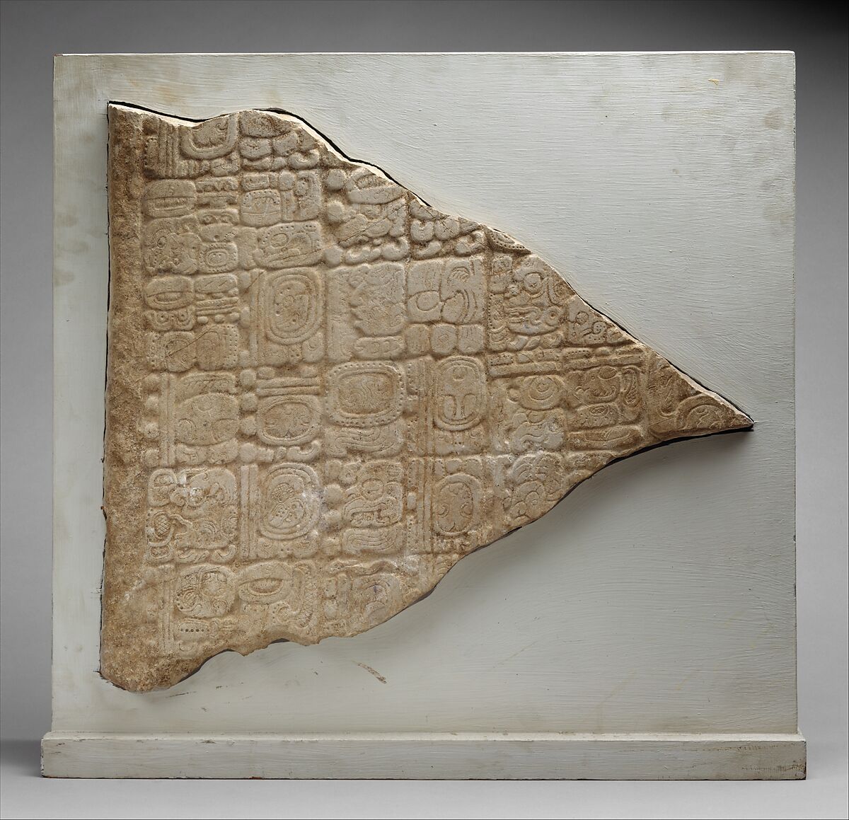 【象形文字入りステラ破片　Stela Fragment with Glyphs】メキシコ‐メソアメリカ‐マヤ文化