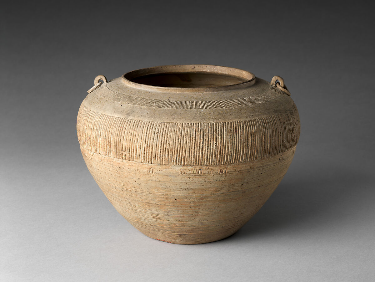 【陶罐　Jar (Guan)】中国‐戦国時代