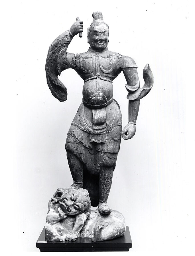 【天部立像　 Guardian Figure (Ni-Ten)】日本‐平安時代‐仏教美術