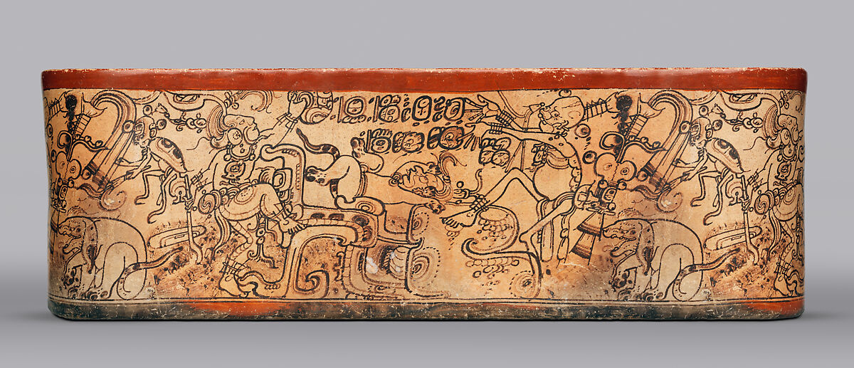 【神話の場面を描いた容器　Vessel with mythological scene】メキシコ‐メソアメリカ‐マヤ文化