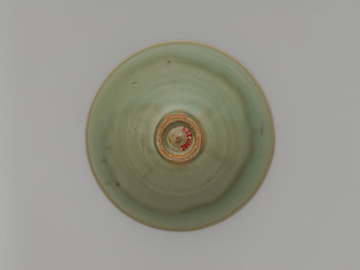 【梅花月図茶碗　Bowl with Plum Blossom and Crescent Moon】中国‐元時代