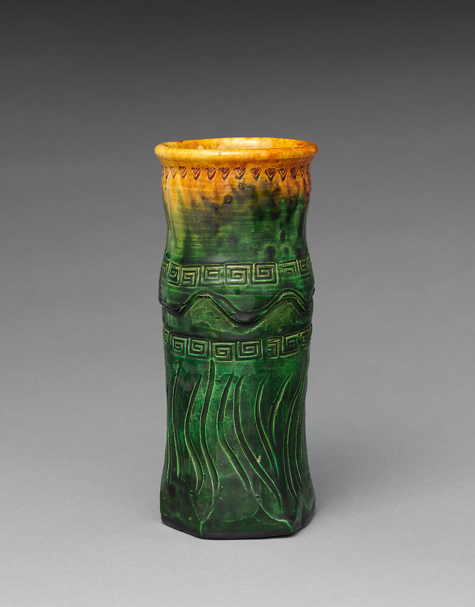 【花瓶　Vase】日本‐江戸時代‐了善‐京焼
