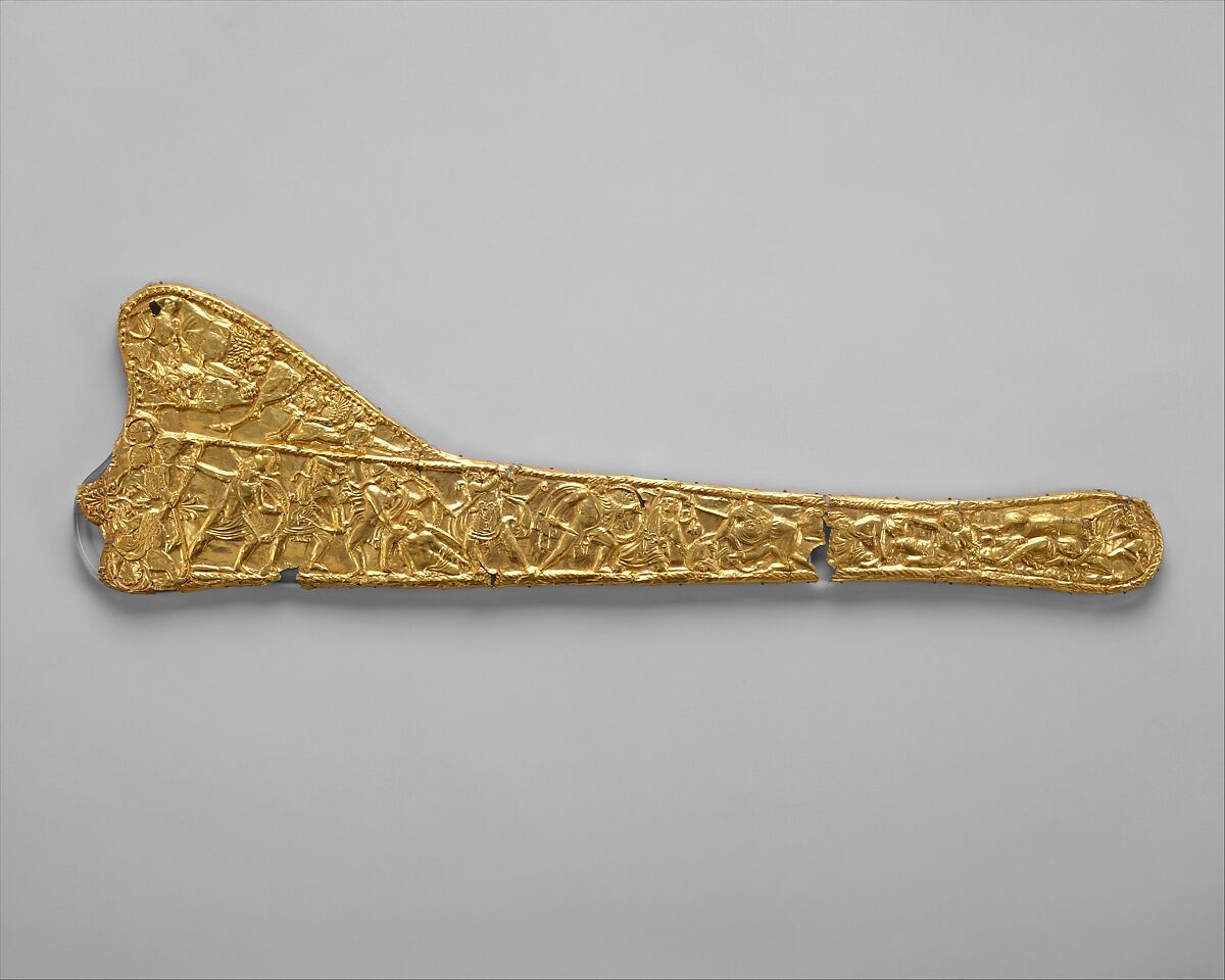 【剣鞘金シート装飾　 Sheet-gold decoration for a sword scabbard】ギリシャ‐後期古典期からヘレニズム期