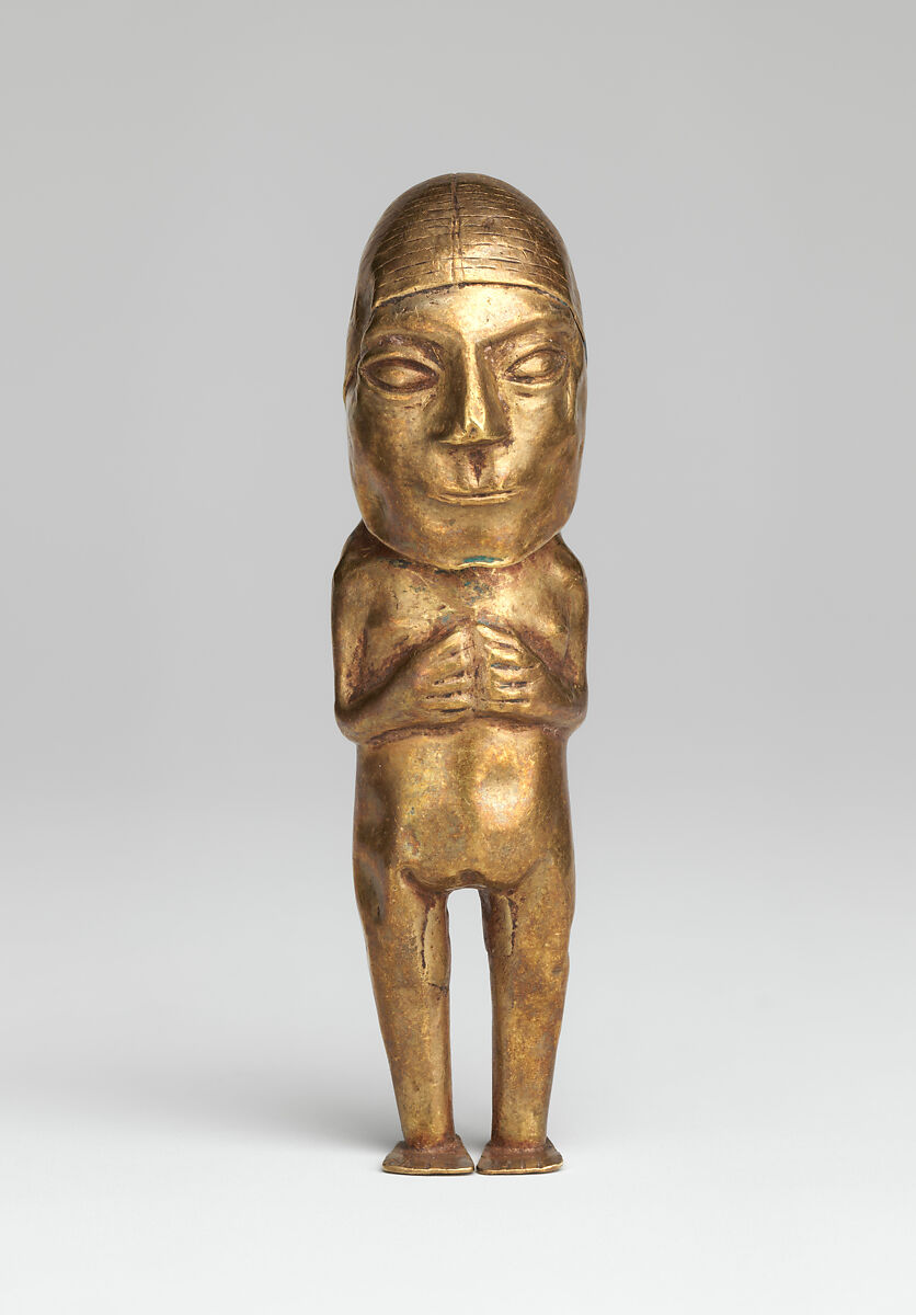 【女性金製フィギュリン　Female figurine】ペルー‐インカ文化