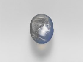 【カルセドニー楕円形宝石　Chalcedony oval gem】ギリシャ文化‐ヘレニズム期