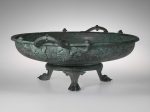 【ブロンズ製台付けの足浴槽　Bronze footbath with its stand】ギリシャ文化‐古典期