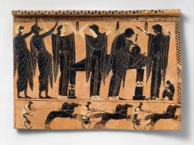 【テラコッタの葬送用プラーク　　Terracotta funerary plaque】古代ギリシャ‐古代アテナイ
